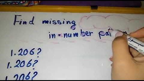 Find the missing number in a number pattern... decimals 2nd part