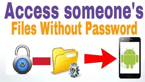 How To Unlock File Manager Without Password on android