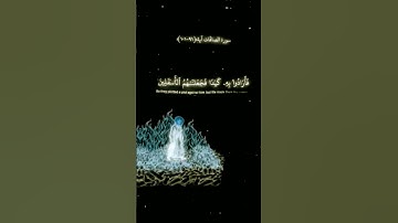سورة الصافات ايه ٩١~١٠١ #قران_كريم