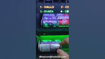 vending Machine com arduíno uno, sistema de esteiras para Dispenser de Halls, chocolate e latas