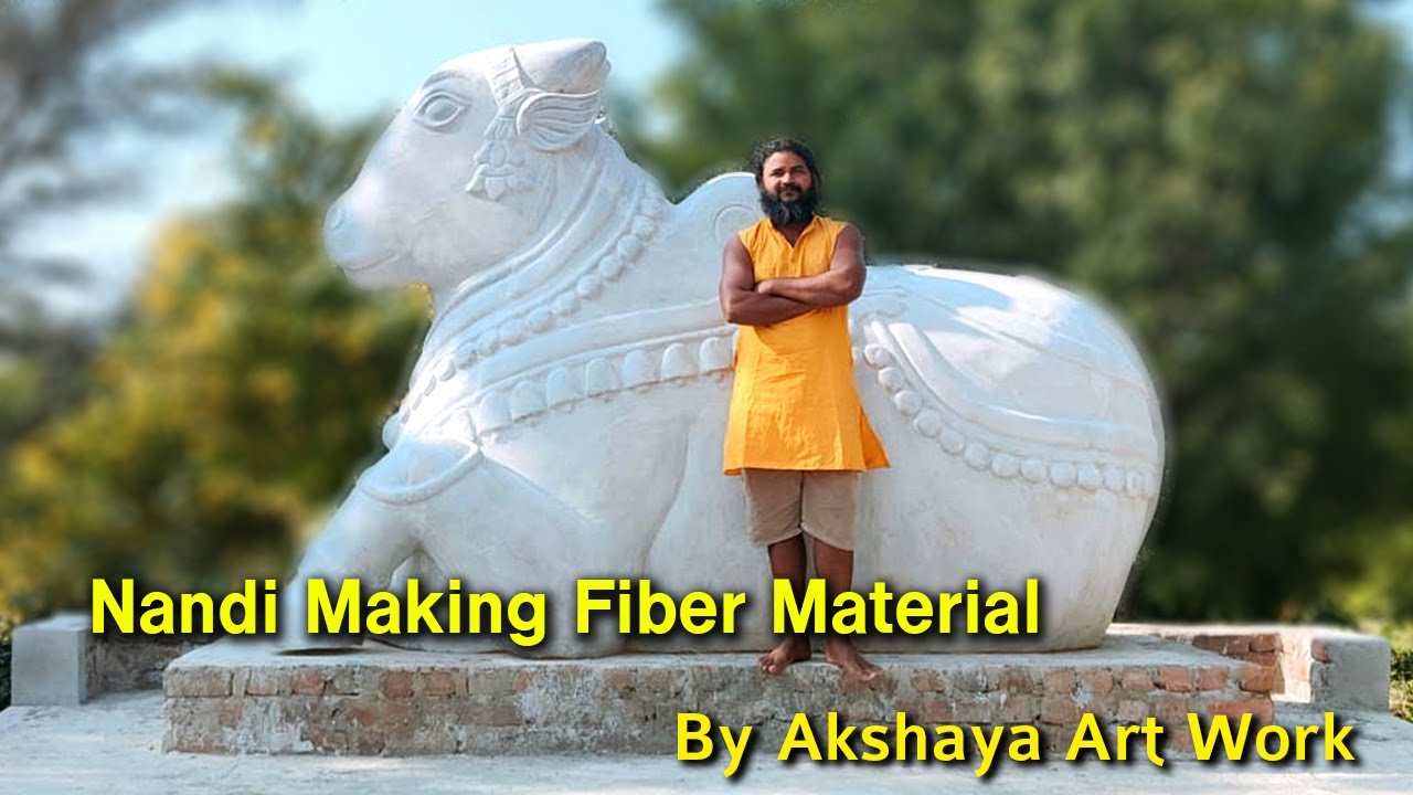 Making Nandi Sculpture Fiber casting sculpture Fiberglass Resin