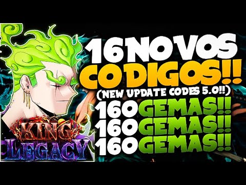 LANÇOU!! 16 NOVOS *EXCLUSIVOS* CODES SECRETOS no KING LEGACY CODIGOS! (King  Piece Codes) - ROBLOX 