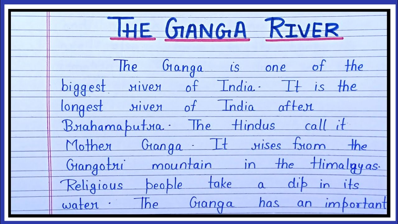 the ganga essay in english short