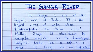 Essay on river ganga/10 lines on river ganga in english/Ganga River par Niband ||