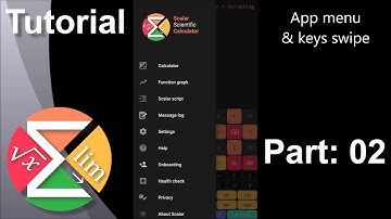 Scalar Tutorial: 02 - App Menu & Keyboard Swipe