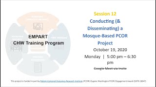 CHW Training Session 12 Oct 19, 2020