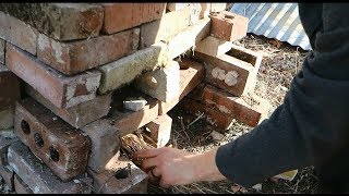 Making a Kiln from Used Bricks