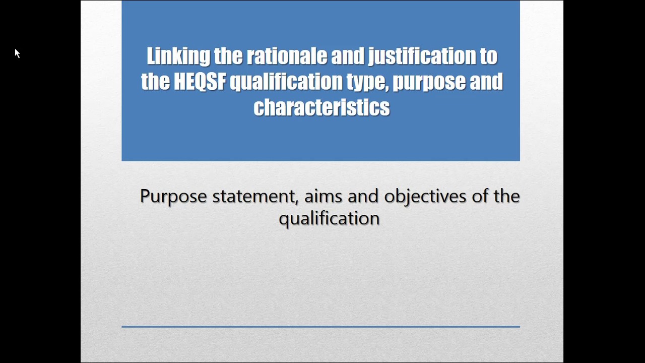 2019 03 13 Developing HEQSF Qualifications - YouTube