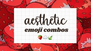 Aesthetic Emoji Combinations ☁️🍒🏁• 50+ Emoji Combos • #shorts