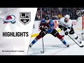 NHL Highlights | Avalanche @ Kings 2/22/20