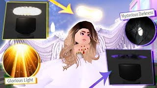 how to get glorious light mysterious darkness badges rarest royale high items