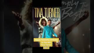 Happy heavenly birthday to the late Tina Turner. 🎂🕊️ Rest In Peace. #tinaturner