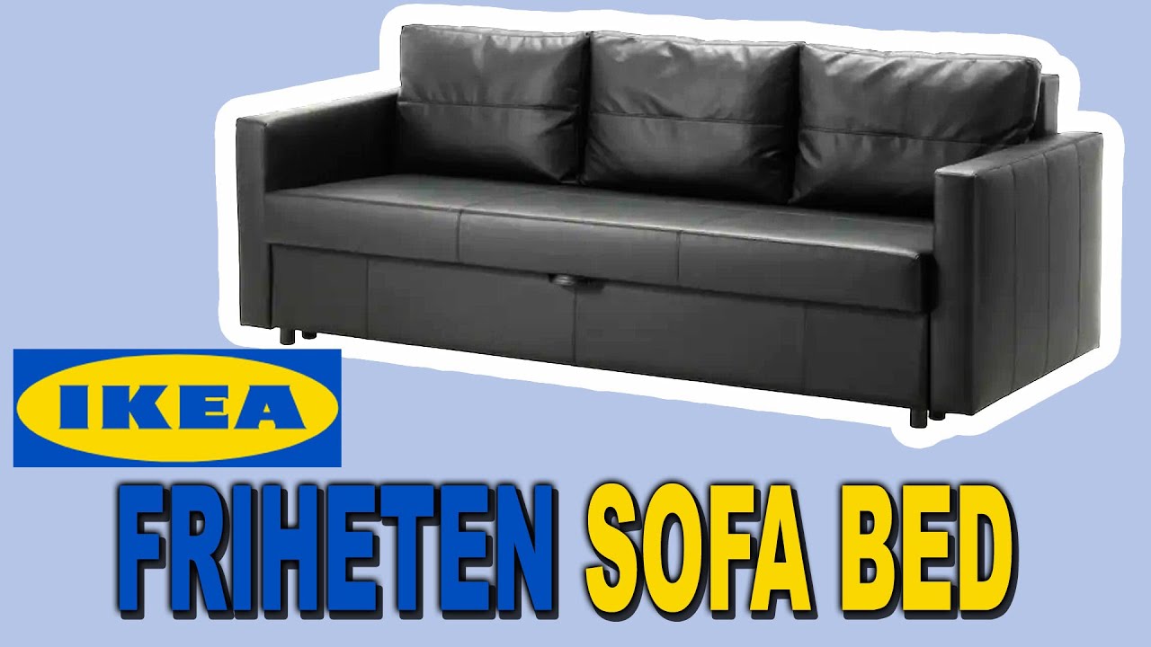 โซฟาเบด ikea  New 2022  IKEA Friheten Sofa Bed - Assembly Time Lapse - Bomstad Black | Clueless Dad