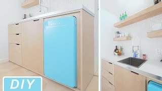 DIY Modern MiniKitchen / Kitchenette Build || Home Improvement