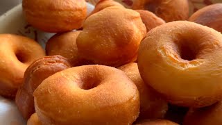 Homemade Fried Sourdough Donuts. Golden as the sun and soft as a dandelion!