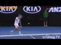 Roger Federer vs David Goffin Hot Shot Australian Open 2016