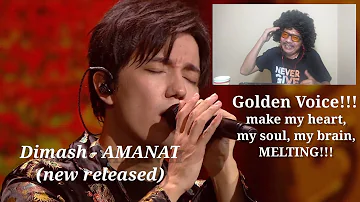 Dimash - Amanat (React to new released) Amazing Golden Voice
