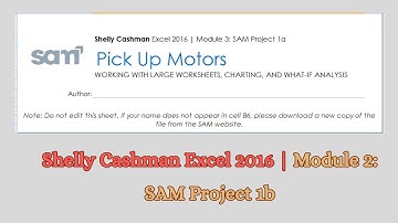 Shelly Cashman Excel 2016 | Module 3: SAM Project 1a #shellycashmanexcel #module3 #samproject1a