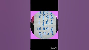 Lowercase letters in calligraphy ✨ #shorts @lalalisa_blink2176