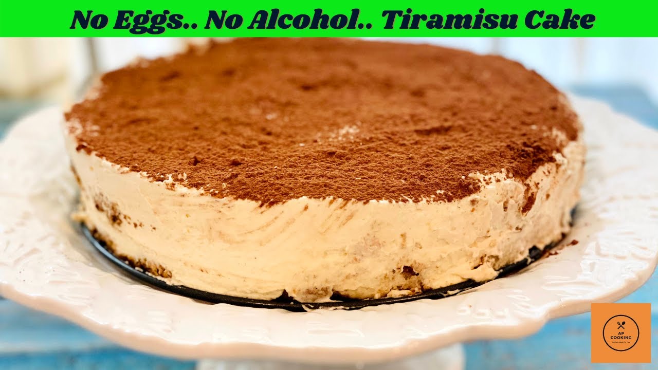 Easy Tiramisu Cake Without Eggs And Alcohol Tiramisu Cake Easy No Bake Cake Youtube