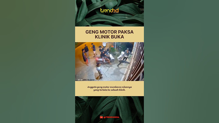 ANGGOTA GENG MOTOR TAK DIGUBRIS