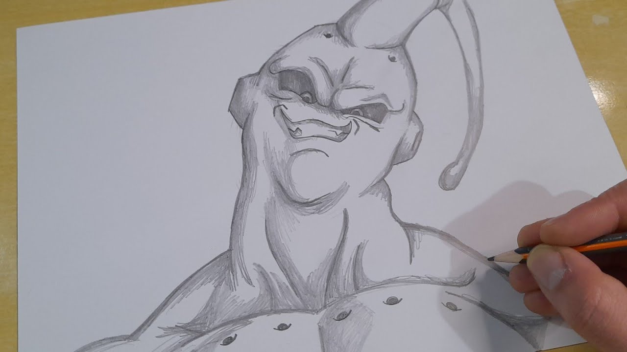 FACIL DE DESENHAR COMO DESENHAR o MAJIN BOO passo a passo 