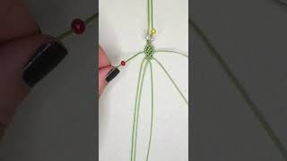 🍃How to make macrame bracelet with beads🍃