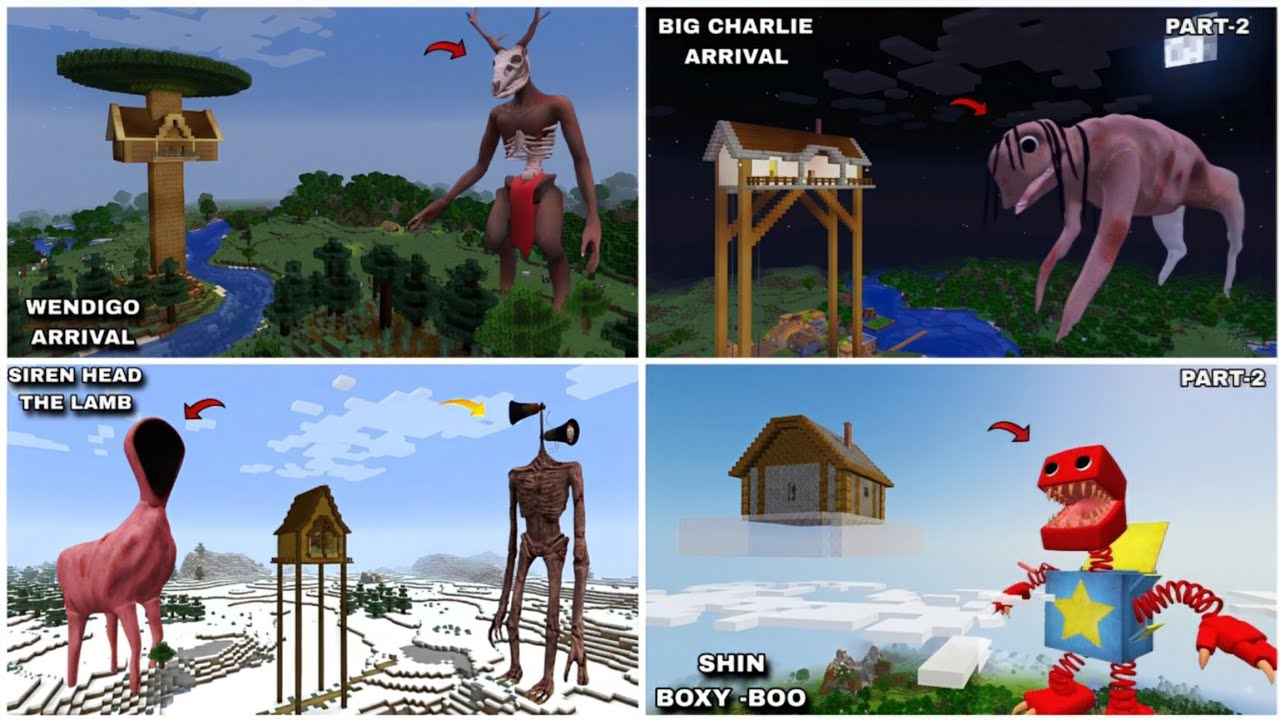 COMPILATION of BEST SHIN GIANT MONSTERS in Minecraft 🐲| part-23 | Coffin Meme Gameplay