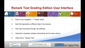Remark Test Grading Edition Interface: Choose Test: Selecting a Test Answer Sheet