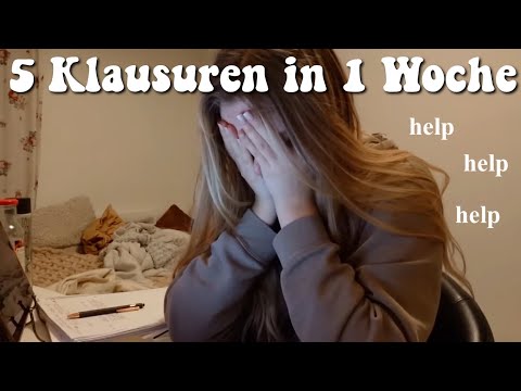 KLAUSURENPHASE eine JURA Studentin- 5 Klausuren in 5 Tagen, mental breakdowns, Stress, uni- Vlog