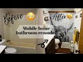 Complete mobile home bathroom remodel || Extreme make over!