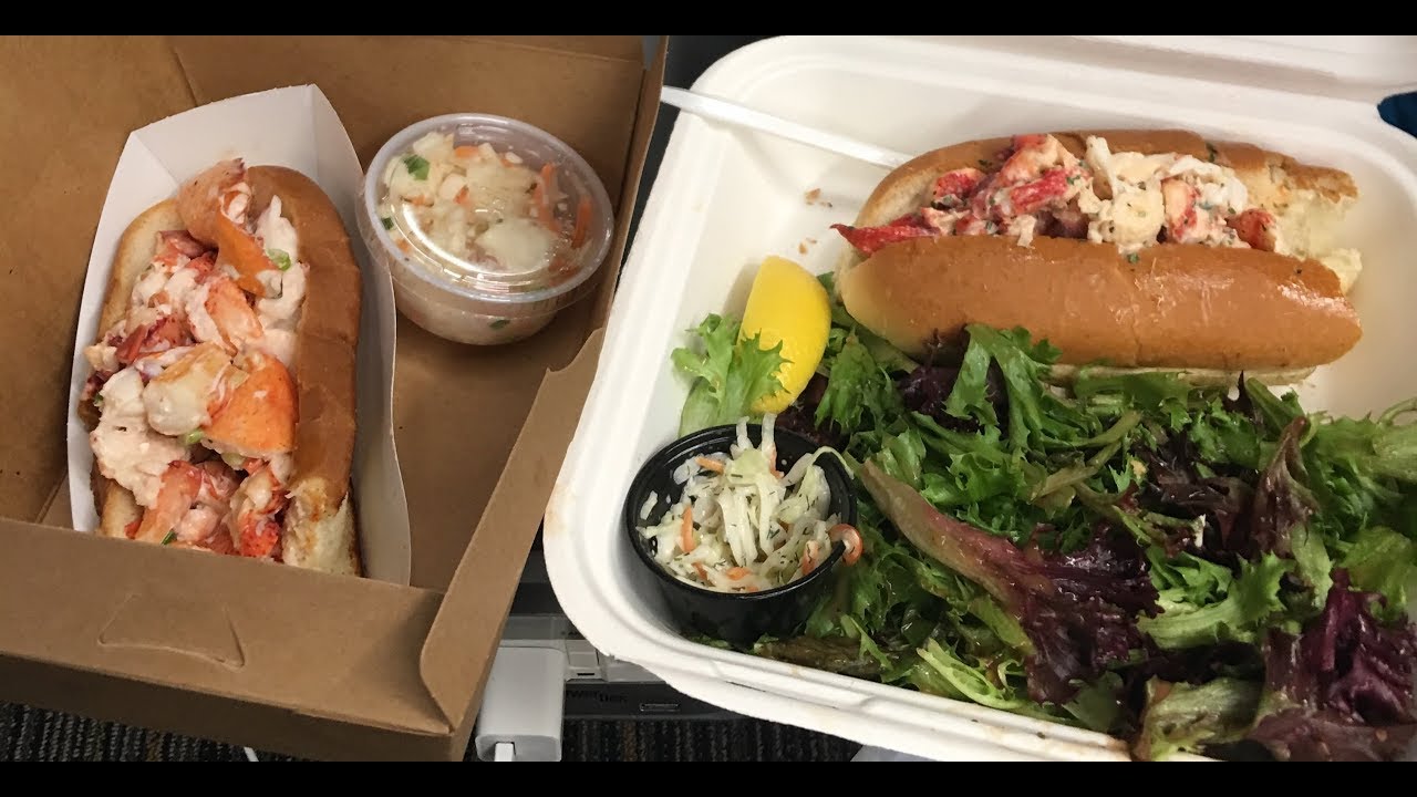 Lobster Roll Battle at Boston Airport! [Legal Seafood vs. Stephanie's] YouTube