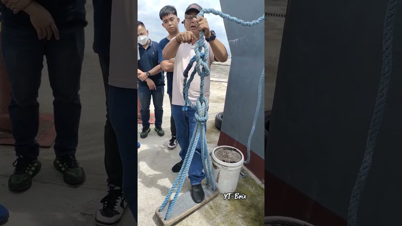 How to tie bosun's chair Tutorial 2/5 Able ratings Assessment