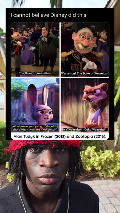 I cannot believe Disney did this Alan Tudyk in Frozen (2013) and Zootopia (2016).