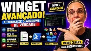 🚀 WINGET AVANÇADO: Automatize o Windows de VERDADE!