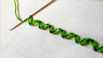 [Class - 124] ZigZag Cable Chain Stitch