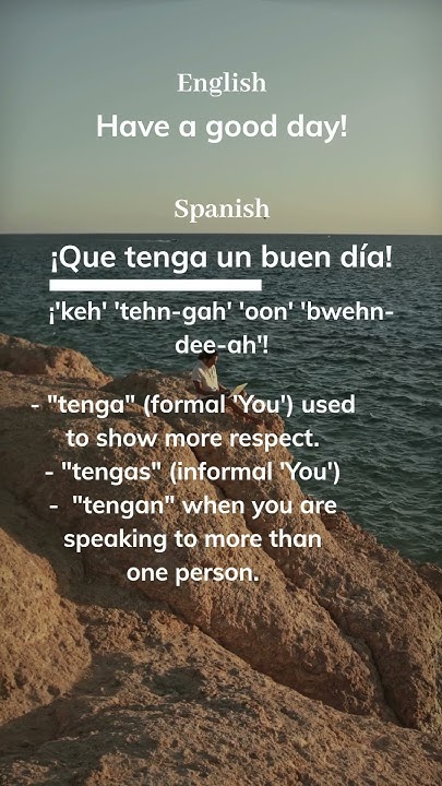 How to Politely Wish 👋 Someone a Good Day in Spanish #shorts #spanish # - I Wish You A Good Day In Spanish