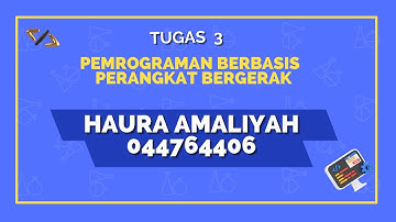 Tugas 3 | Pemrograman Berbasis Perangkat Bergerak
