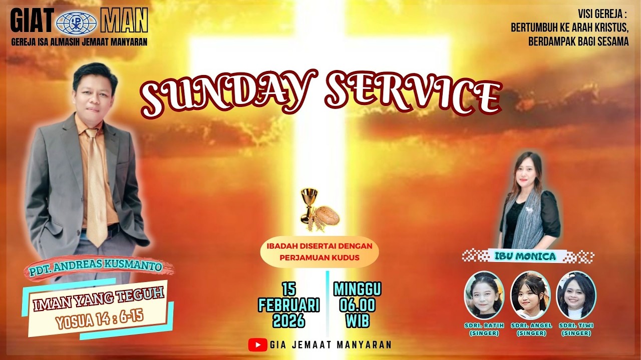 Ibadah Umum - Minggu, 15 Februari 2026