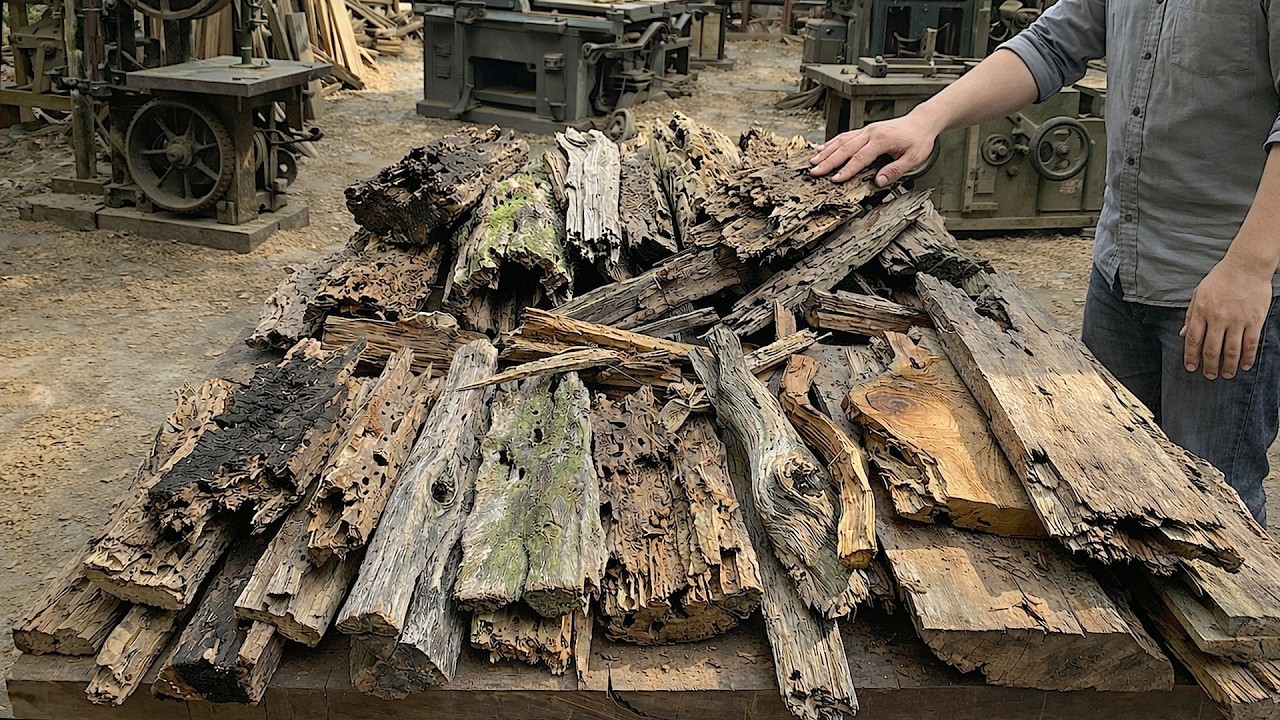 Transforming Hundred-Year-Old Shipwrecked Wood With Hundreds Of Nail Holes Into Masterpieces | DIY