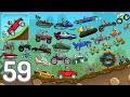 Hill climb racinggameplay 59todos los autos en campamento militar