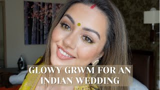 GLOWY GET READY WITH ME FOR AN INDIAN WEDDING | WEDDING GUEST MAKEUP screenshot 4