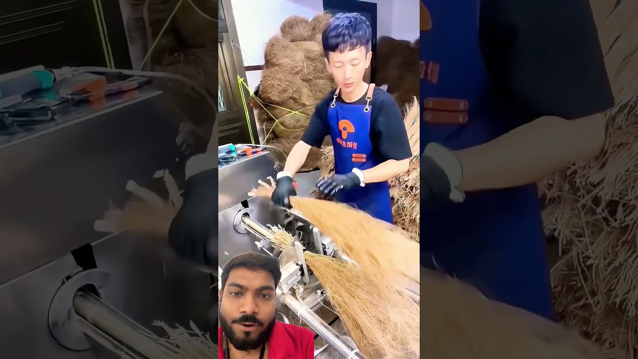 Jhadu banane ki machine 