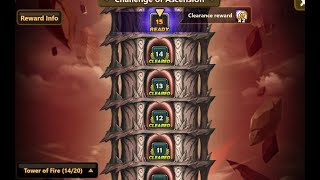 Tower of Fire Floor 1-14 | Summoners War Challenge of Ascension