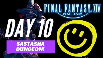 Final Fantasy XIV Gameplay, Day 10,  Sastasha Dungeon, MSQ
