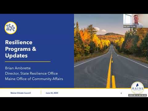 Maine Climate Council Quarterly Meeting | June 10, 2025 - YouTube