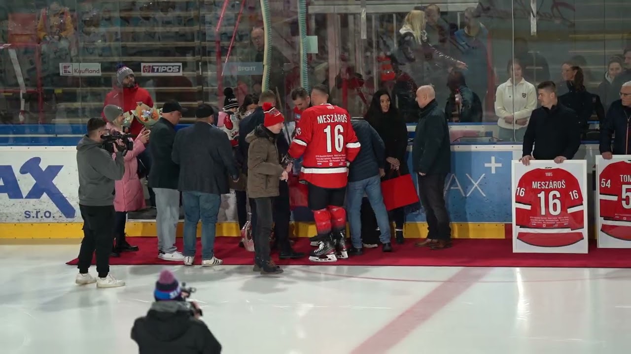HK ‘95 Považská Bystrica  slávnostne vyvesenie dresu Andreja  Meszároša.      30,01,2026,
