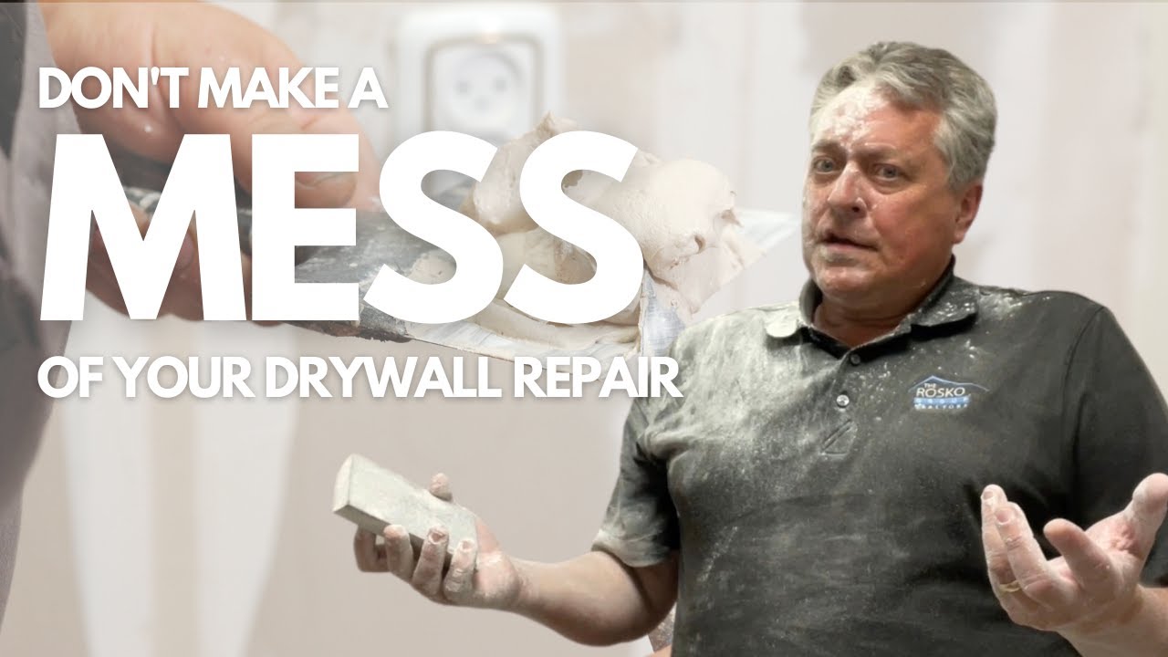 DIY Drywall Repair for Homeowners Saves You Money - YouTube