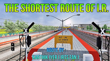 Introducing Shortest Route Of IR in MSTS | NEW ROUTE | DOWNLOAD LINK BELOW | #MSTS || FHD 1080p
