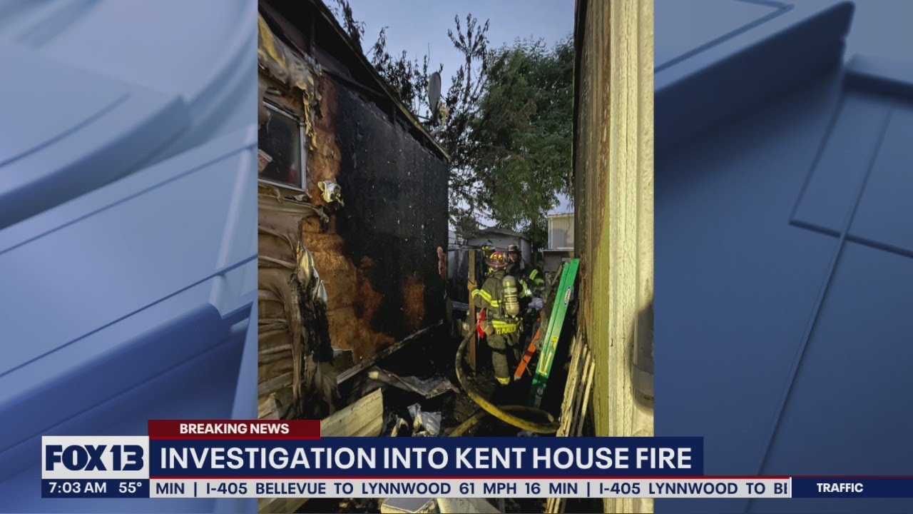 5 people displaced after Kent mobile home fire | FOX 13 Seattle - YouTube